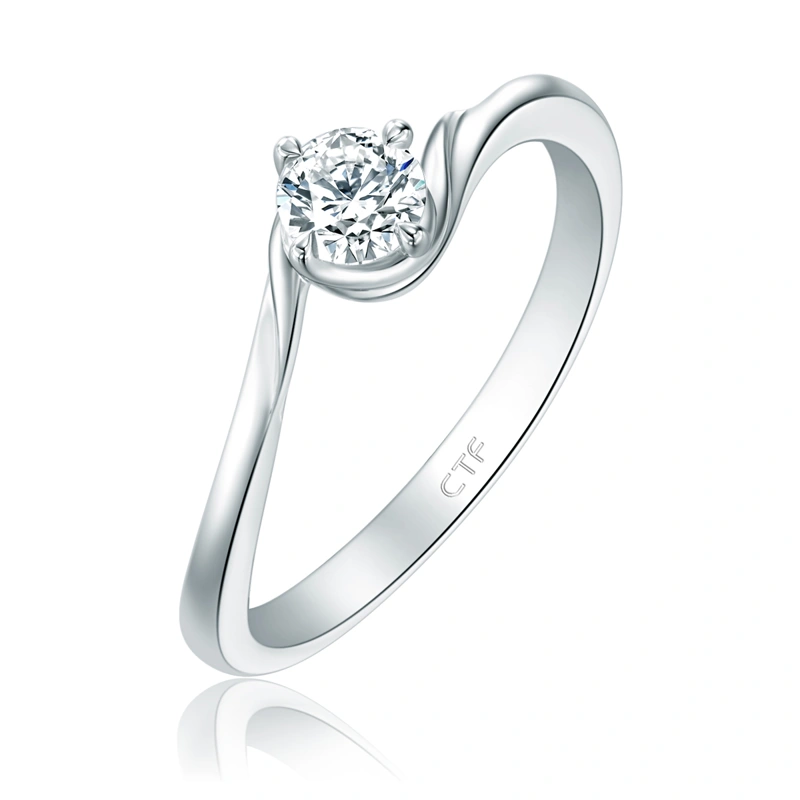 18K/750 White Gold diamond ring