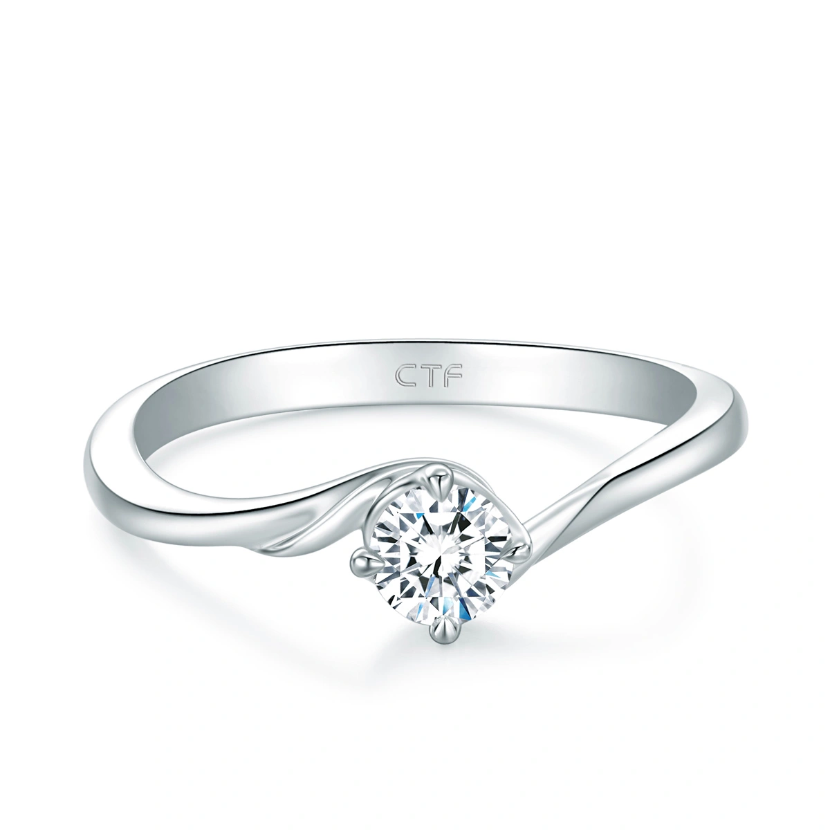 18K/750 White Gold diamond ring