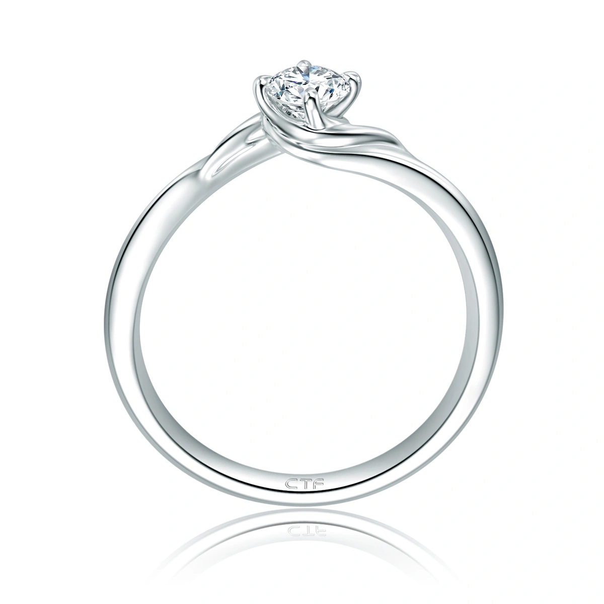 18K/750 White Gold diamond ring