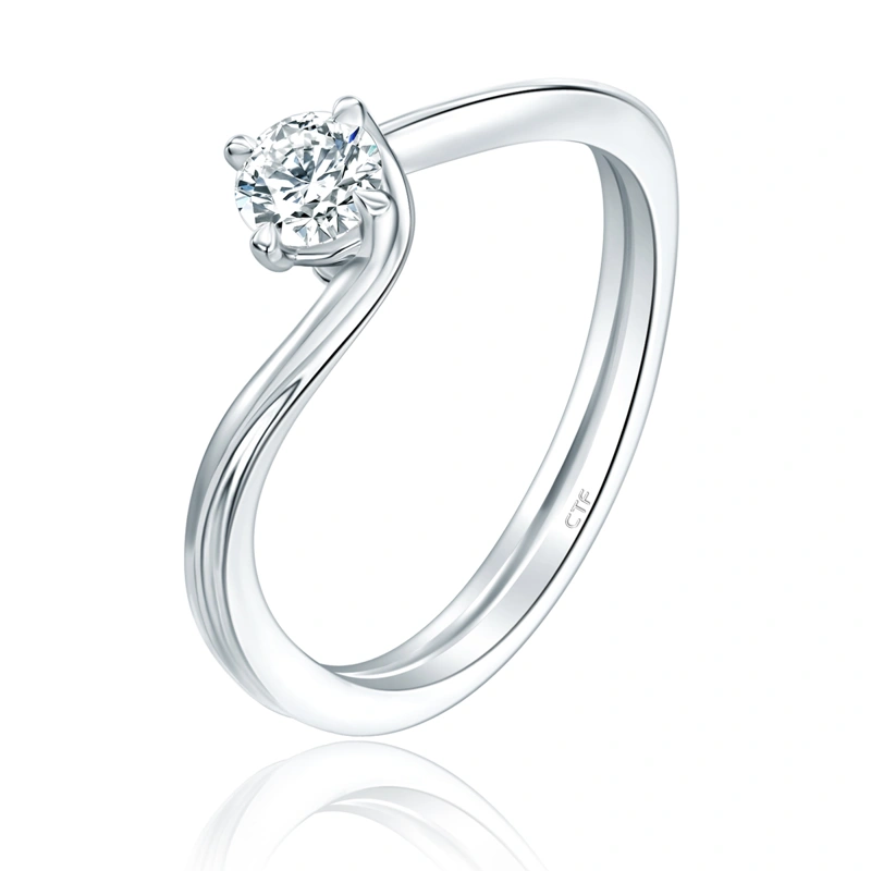 18K/750 White Gold diamond ring