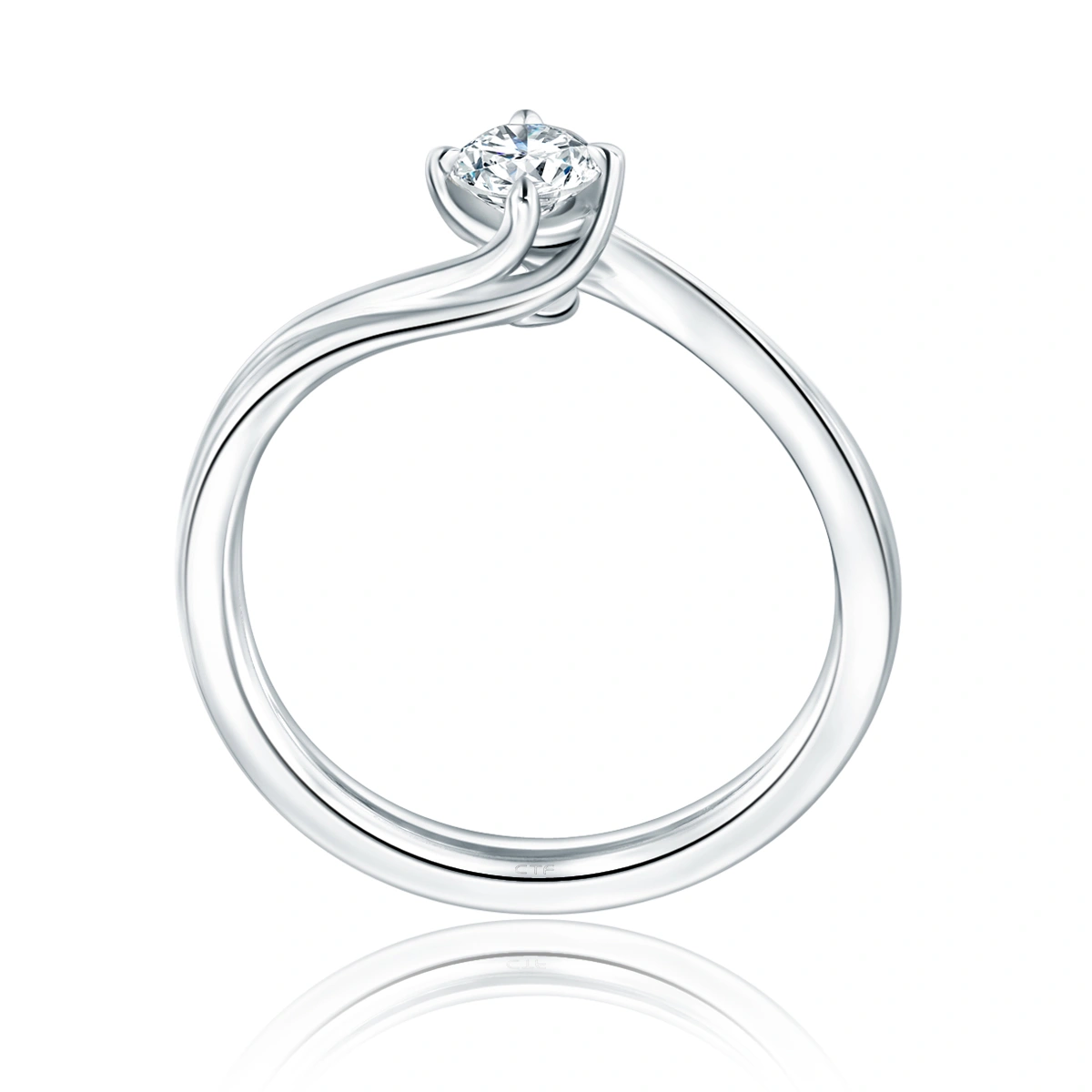 18K/750 White Gold diamond ring