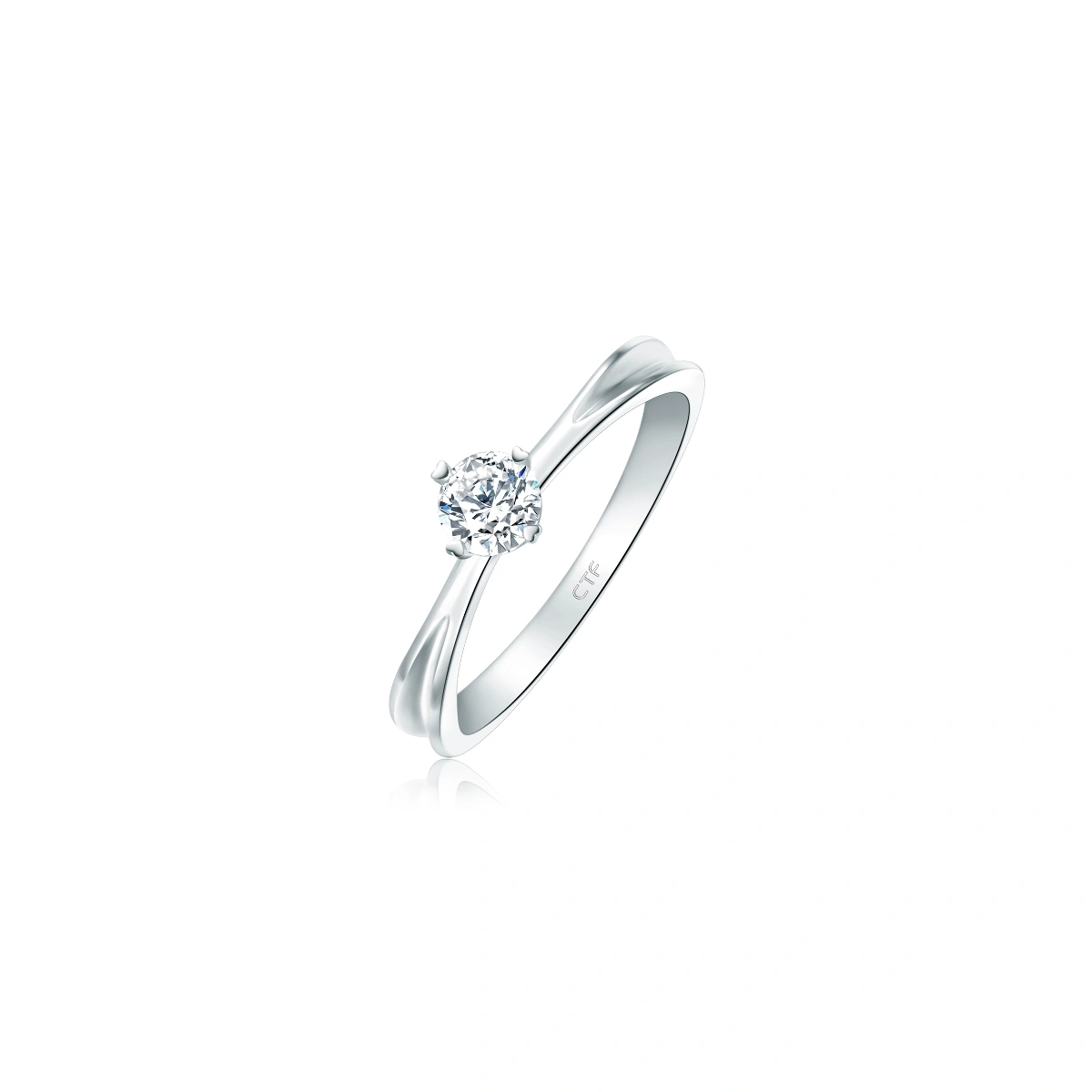 18K/750 White Gold diamond ring