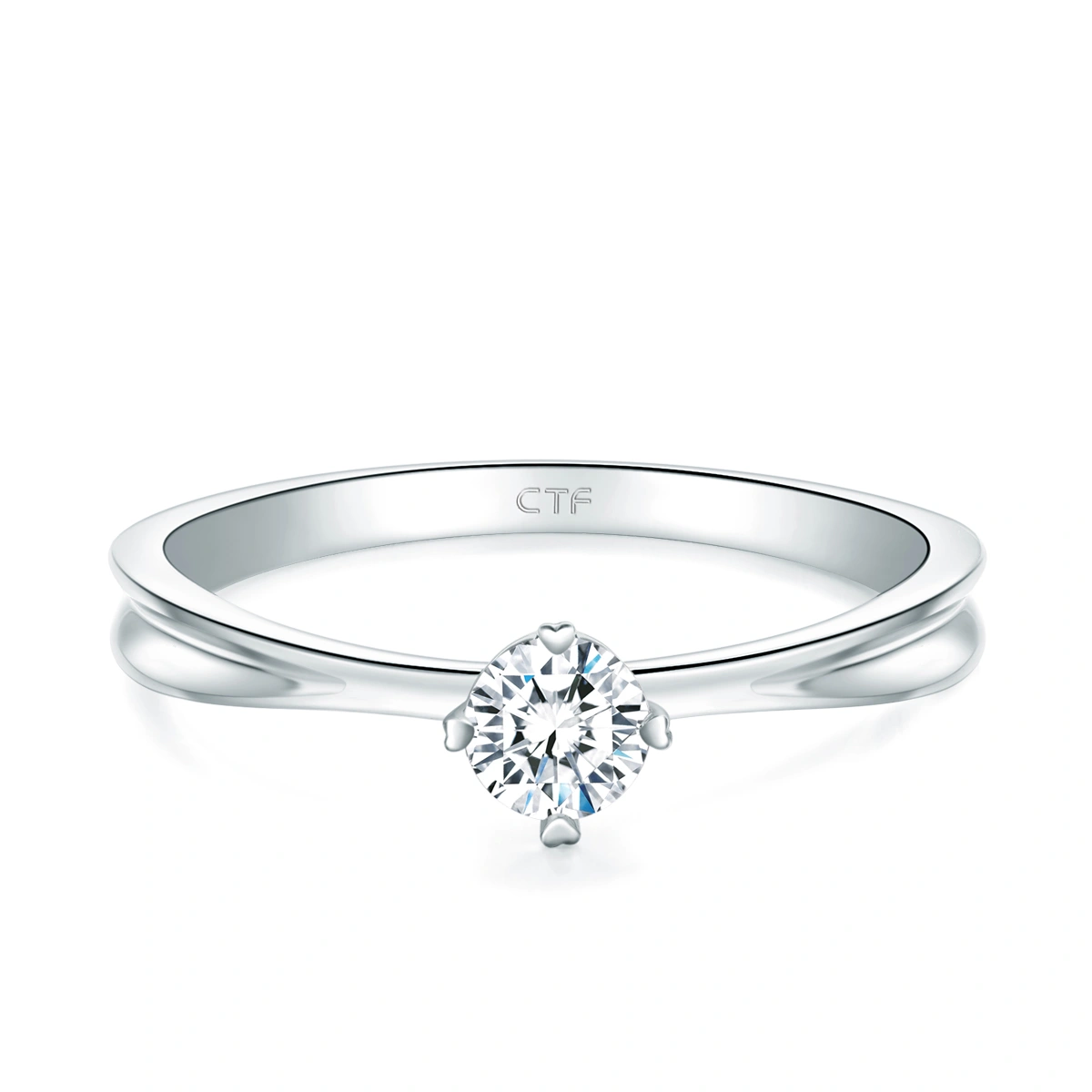 18K/750 White Gold diamond ring