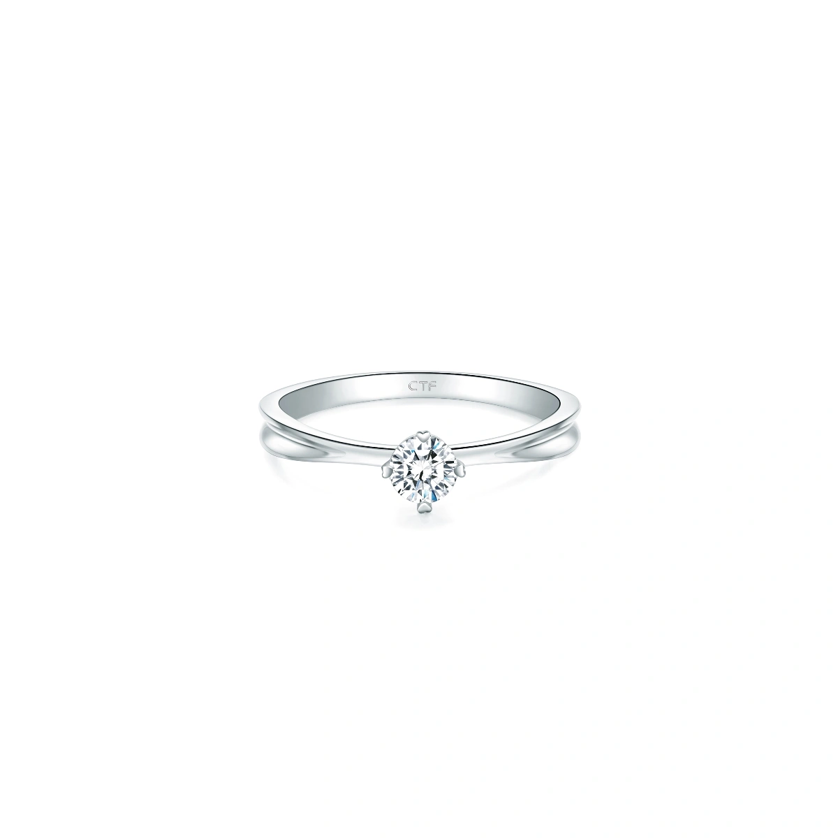 18K/750 White Gold diamond ring