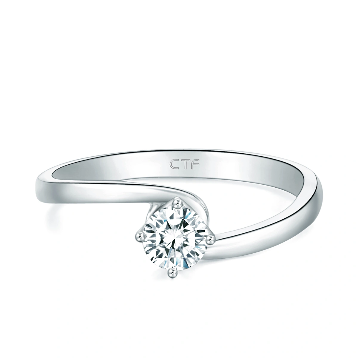 18K/750 White Gold diamond ring