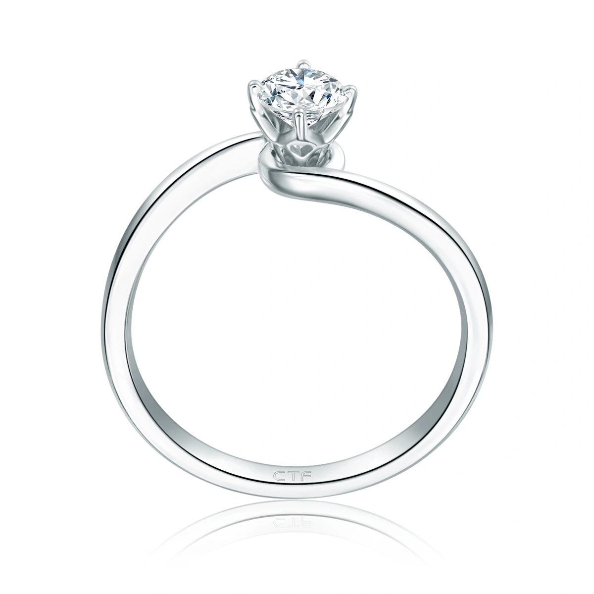 18K/750 White Gold diamond ring