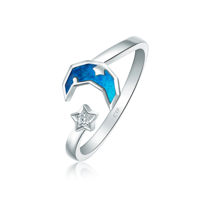 18K/750 White Gold diamond ring