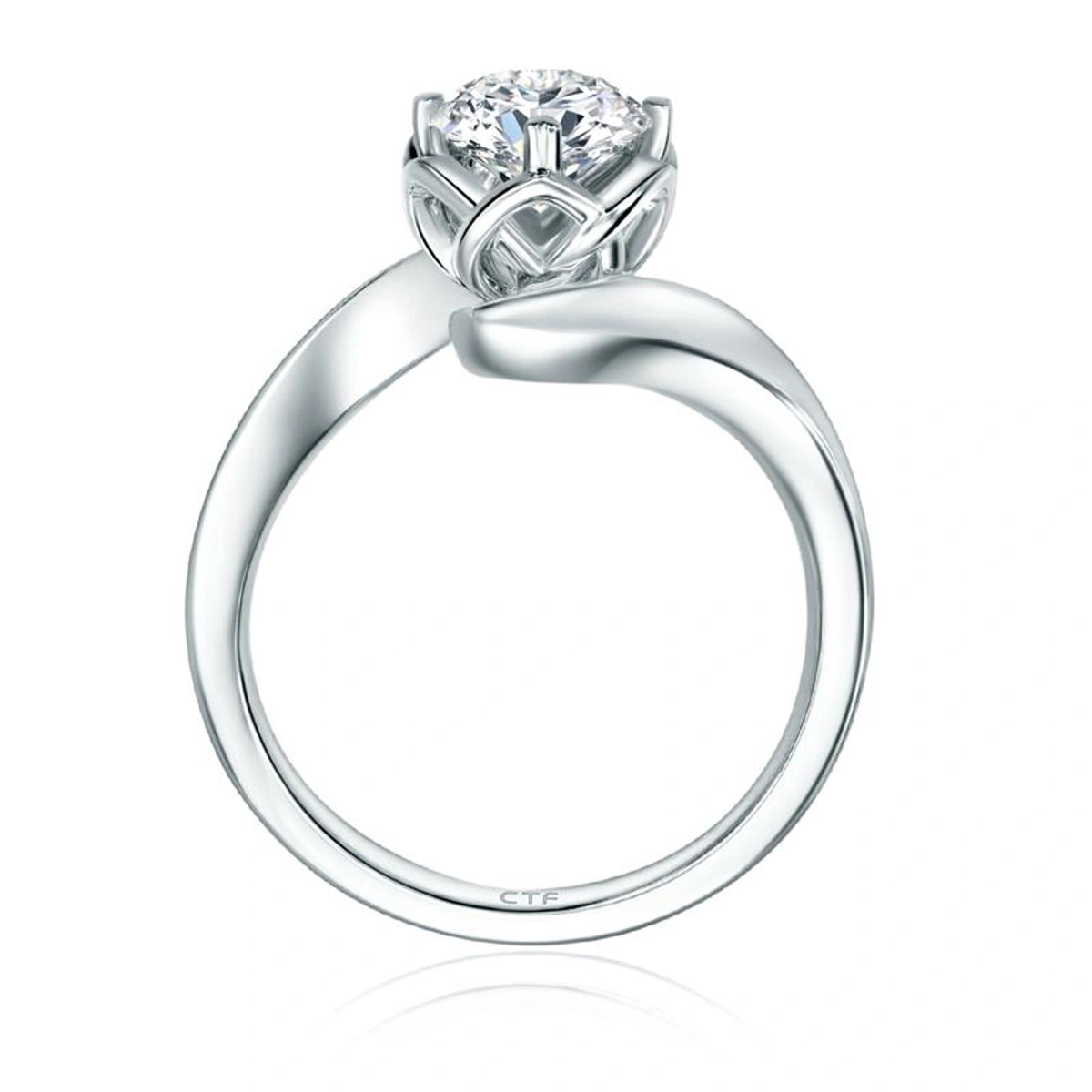 18K/750 White Gold diamond ring