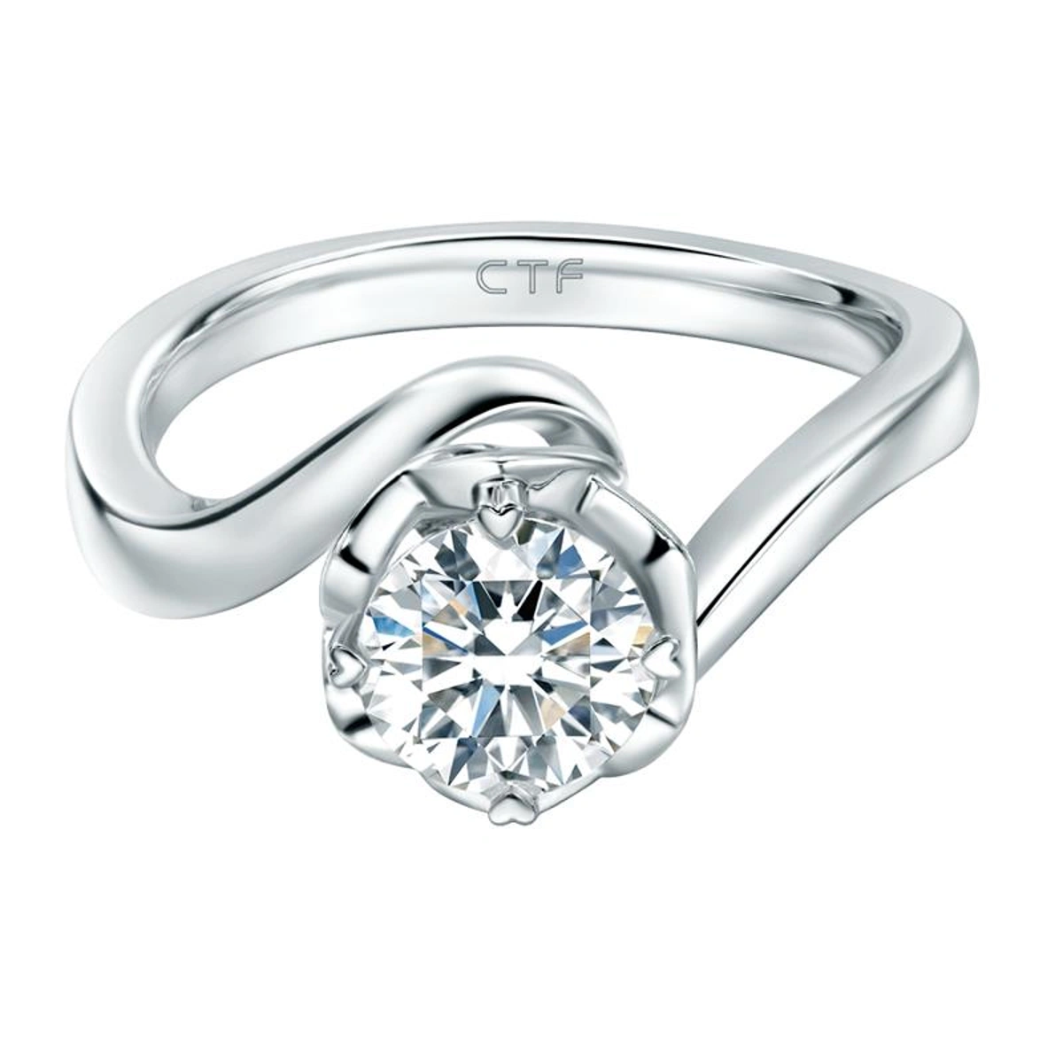 18K/750 White Gold diamond ring