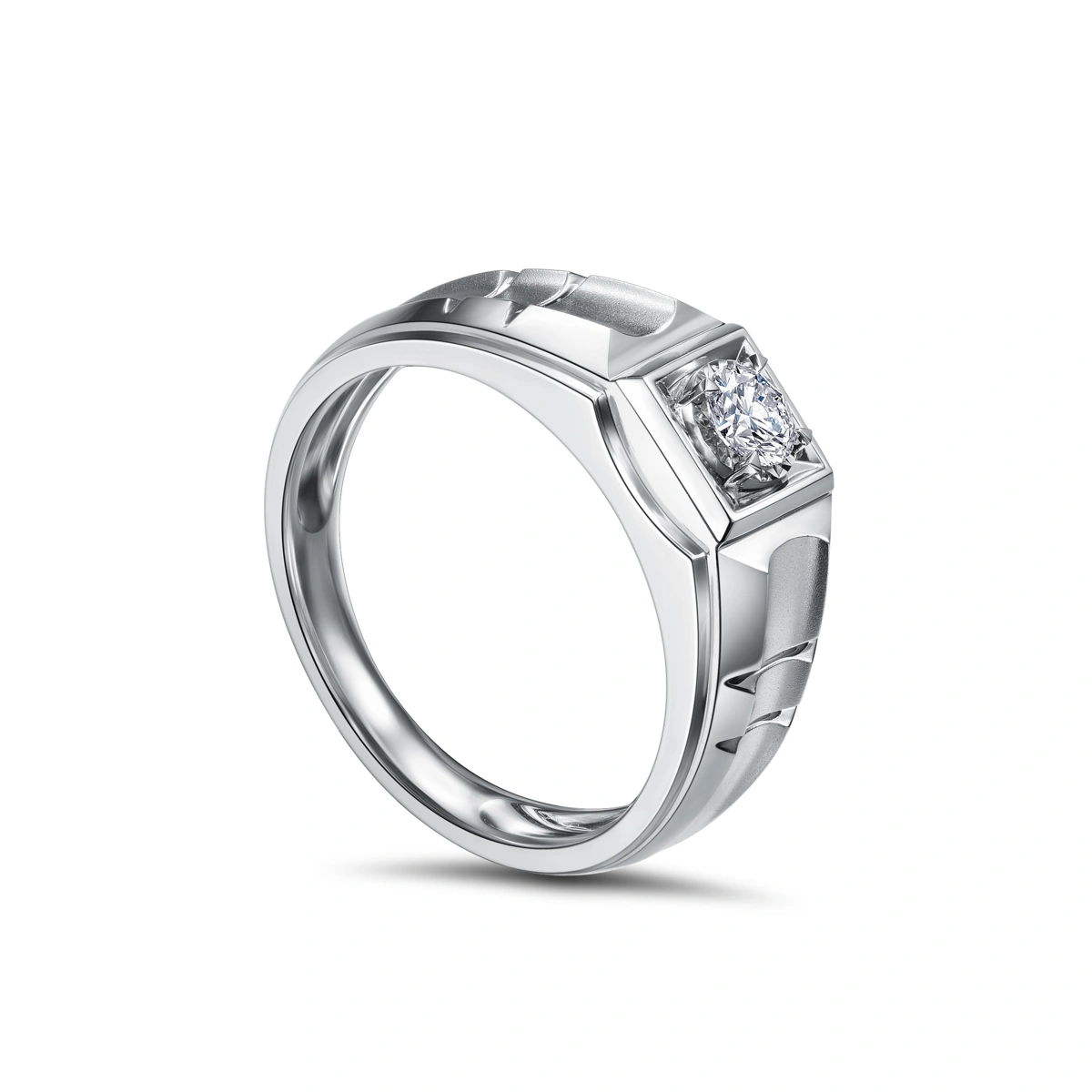 18K/750 White Gold diamond ring