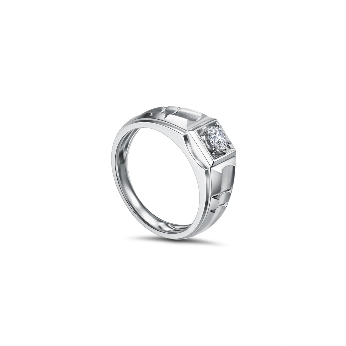18K/750 White Gold diamond ring