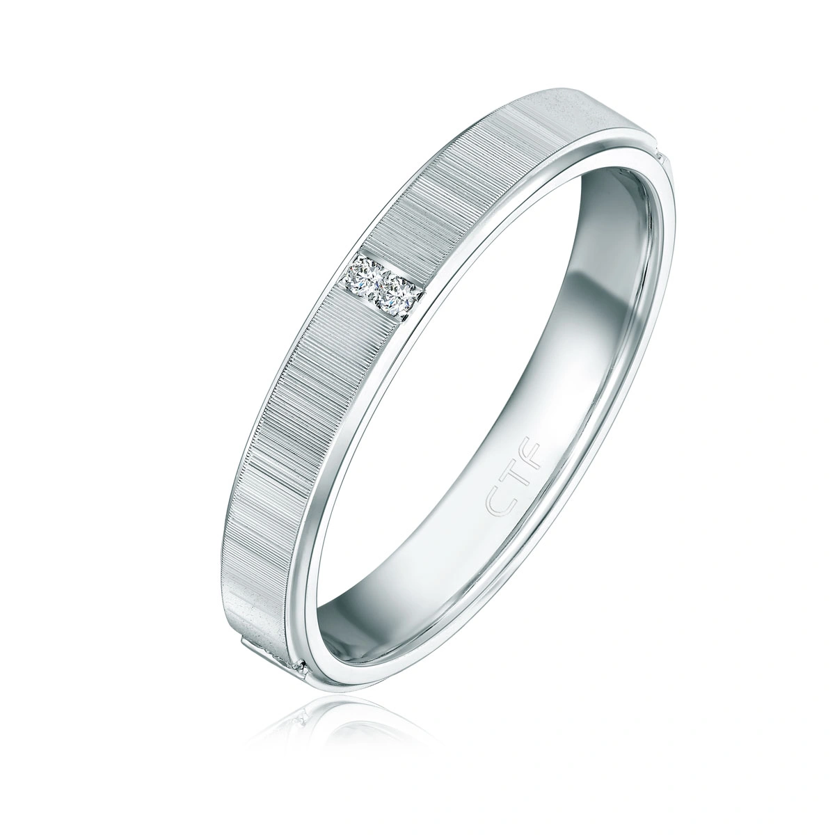 18K/750 White Gold diamond ring
