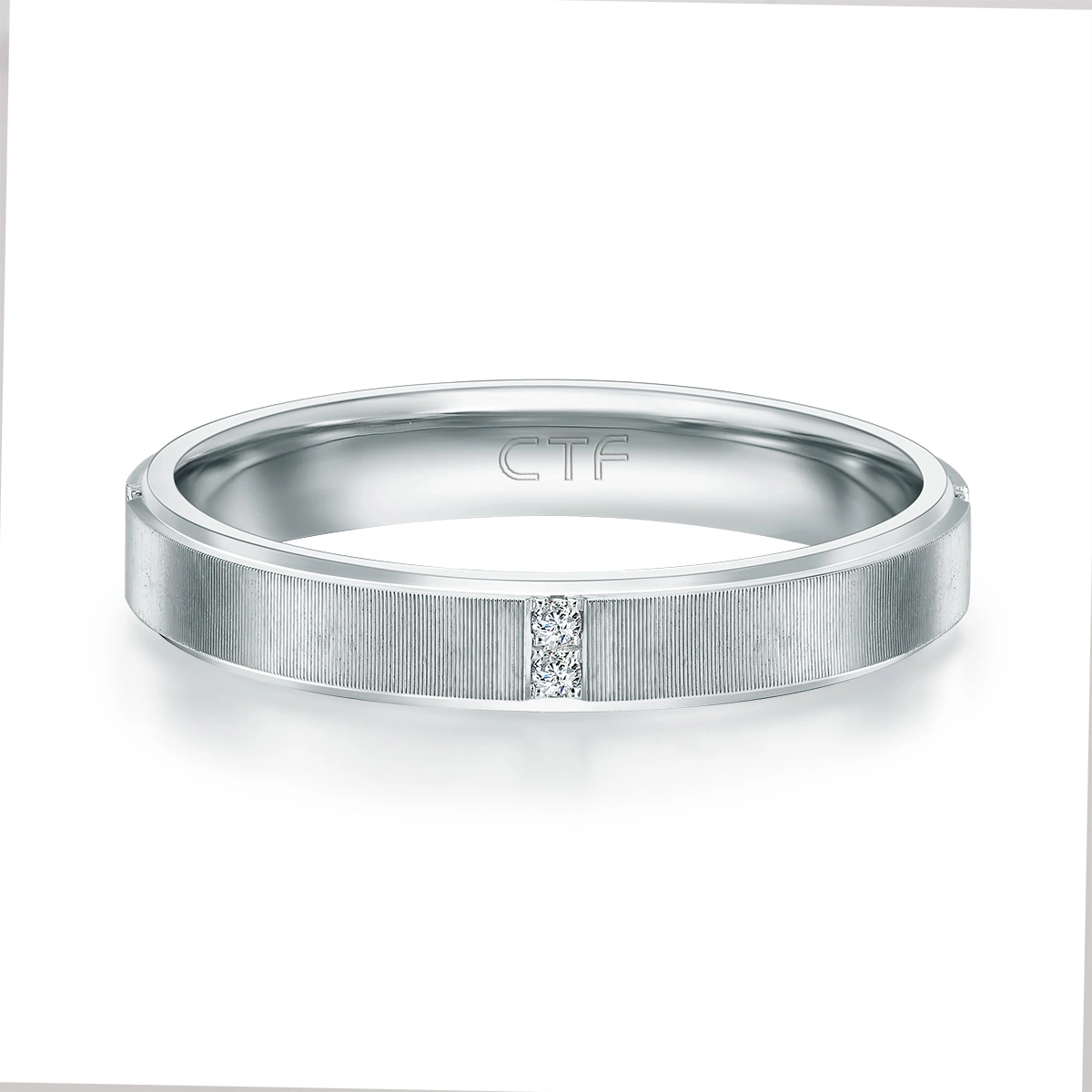 18K/750 White Gold diamond ring