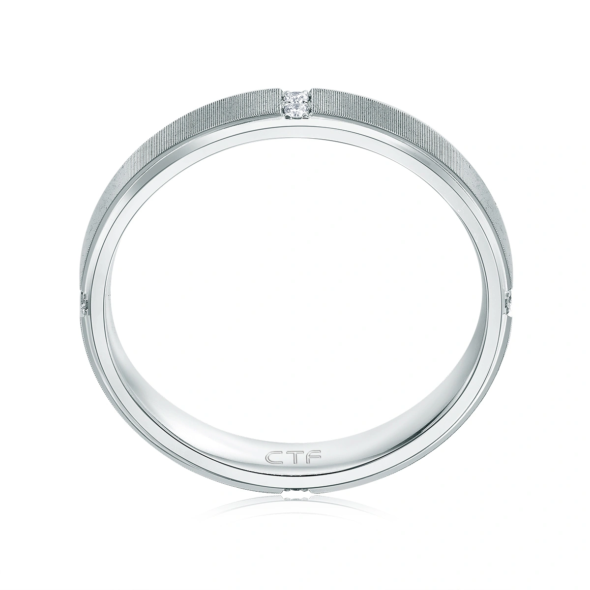 18K/750 White Gold diamond ring