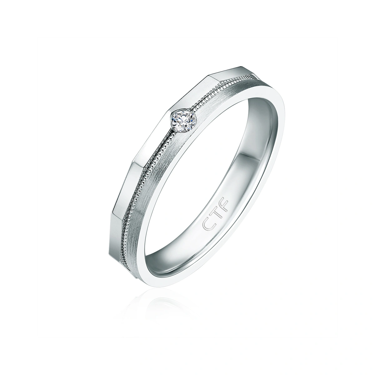 18K/750 White Gold diamond ring