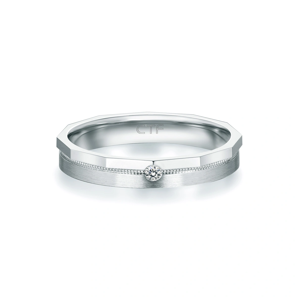 18K/750 White Gold diamond ring