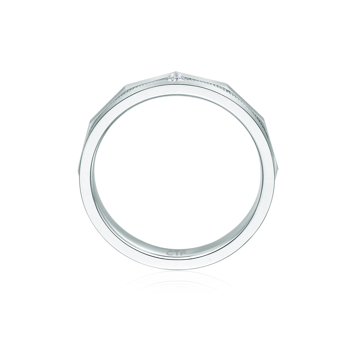 18K/750 White Gold diamond ring