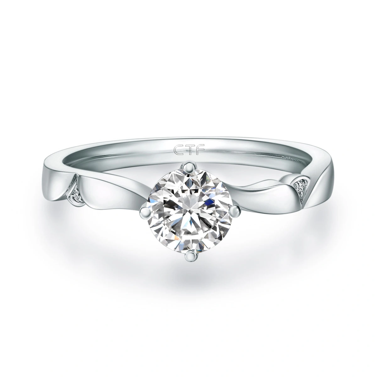 18K/750 White Gold diamond ring