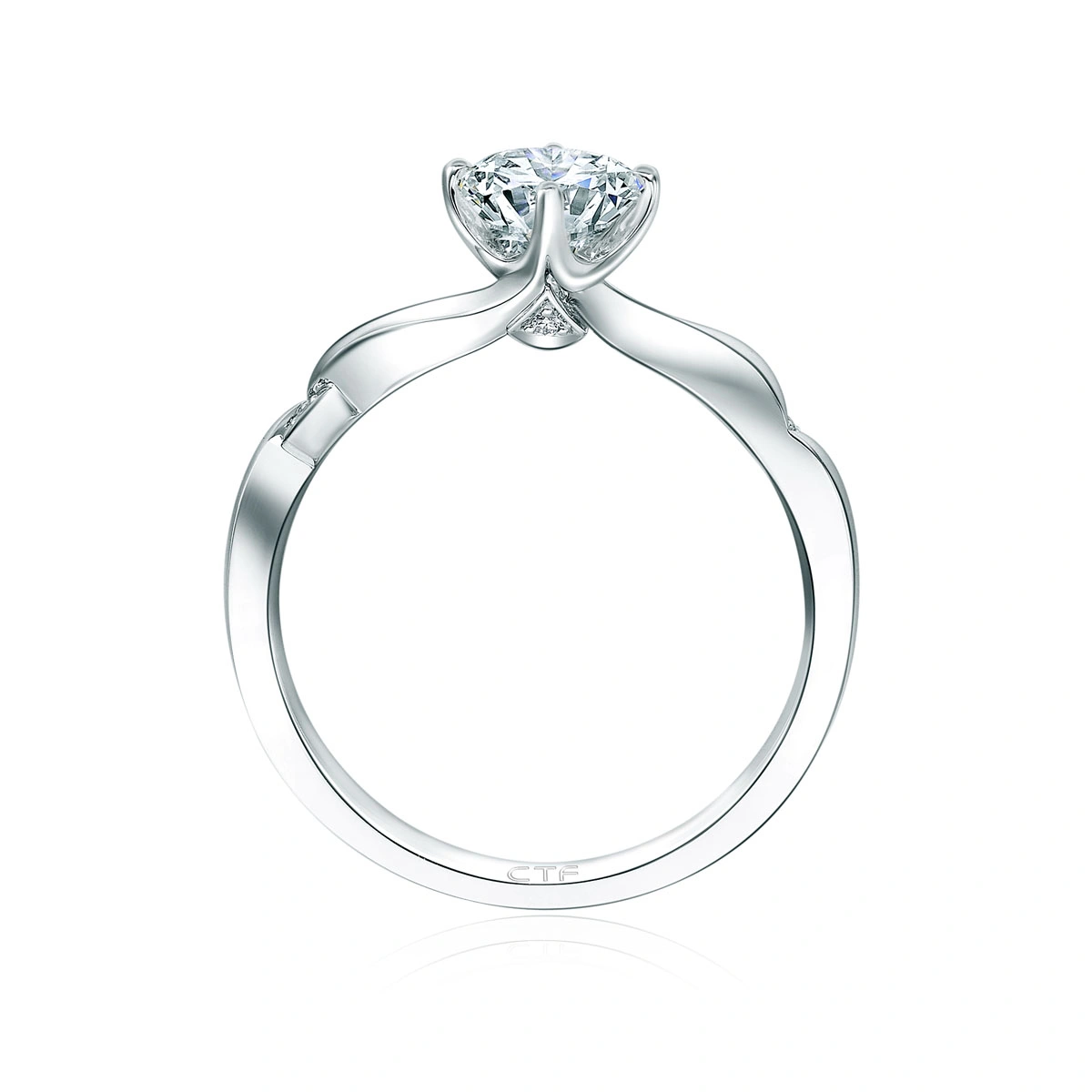 18K/750 White Gold diamond ring