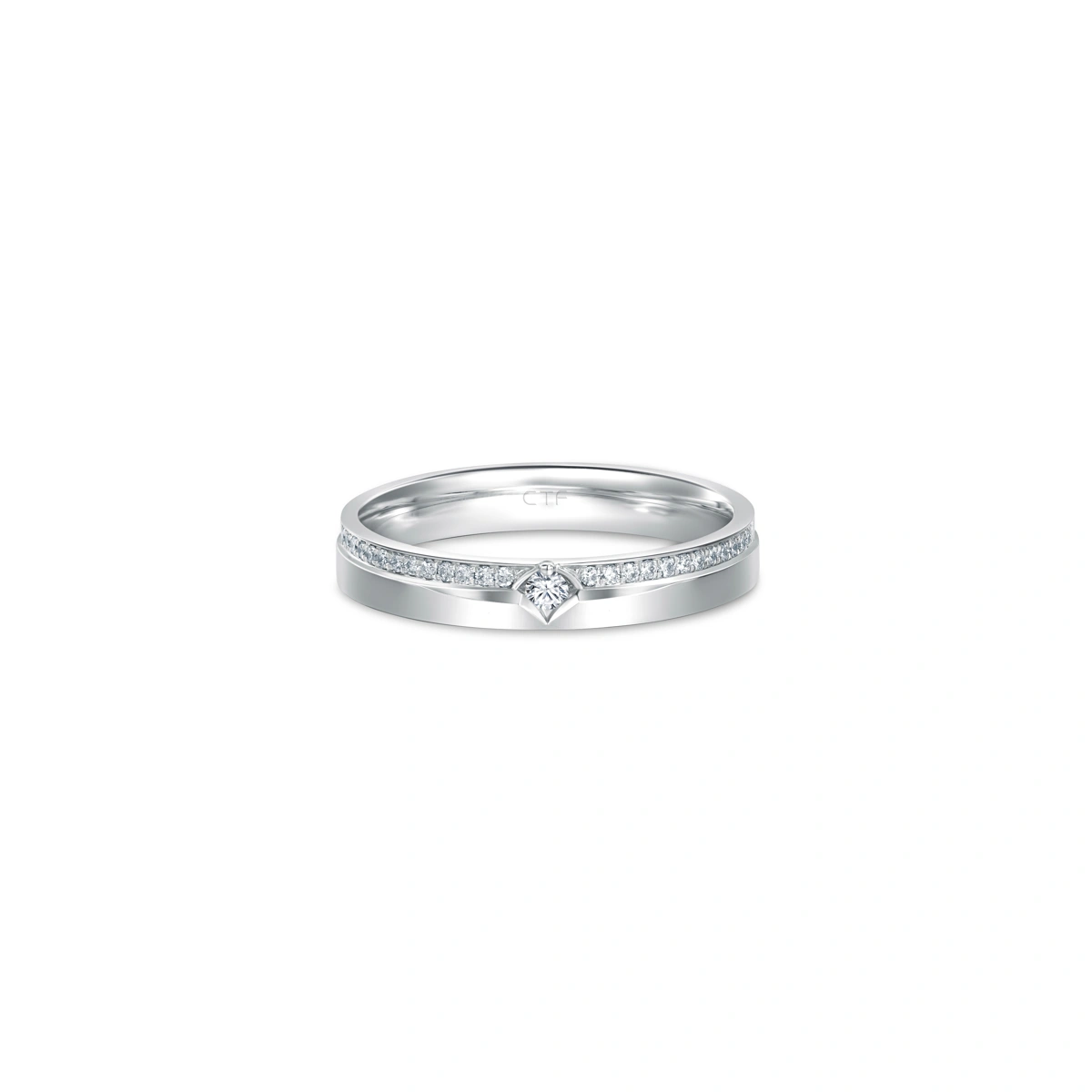 18K/750 White Gold diamond ring