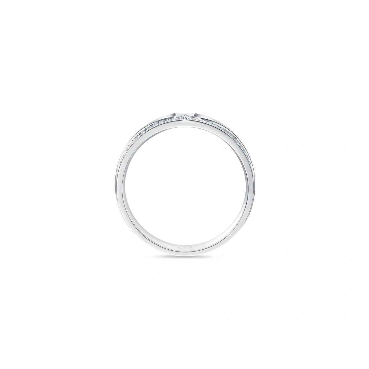 18K/750 White Gold diamond ring