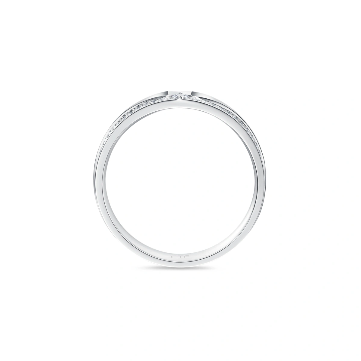 18K/750 White Gold diamond ring