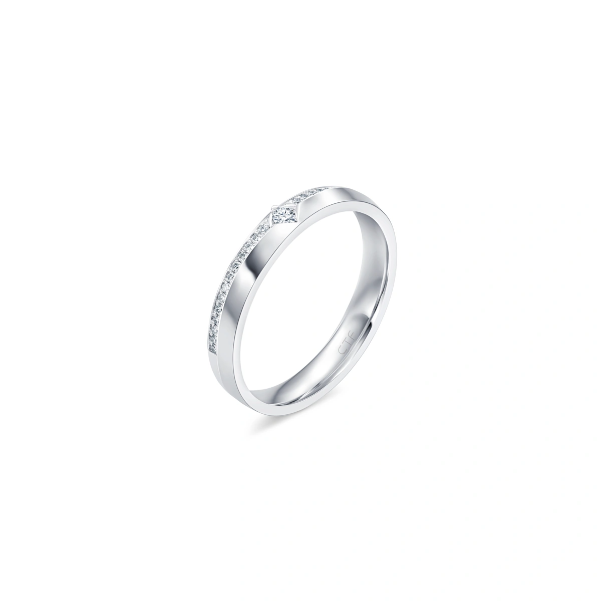 18K/750 White Gold diamond ring