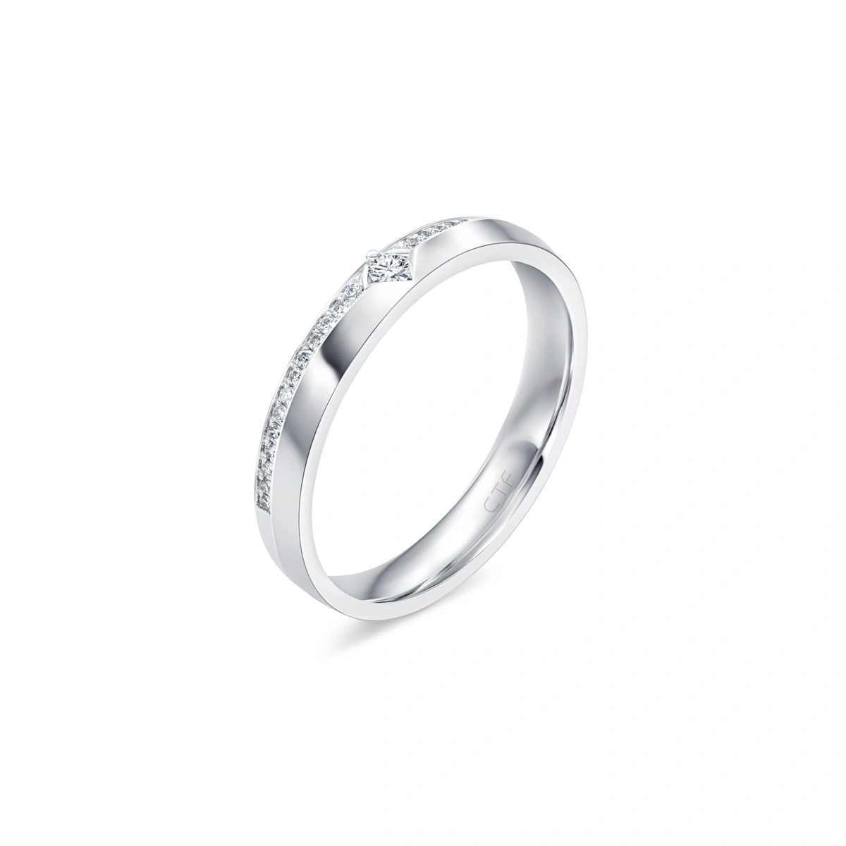 18K/750 White Gold diamond ring