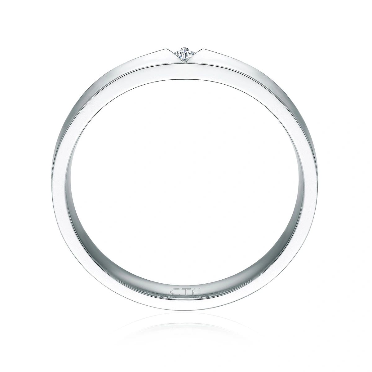 18K/750 White Gold diamond ring