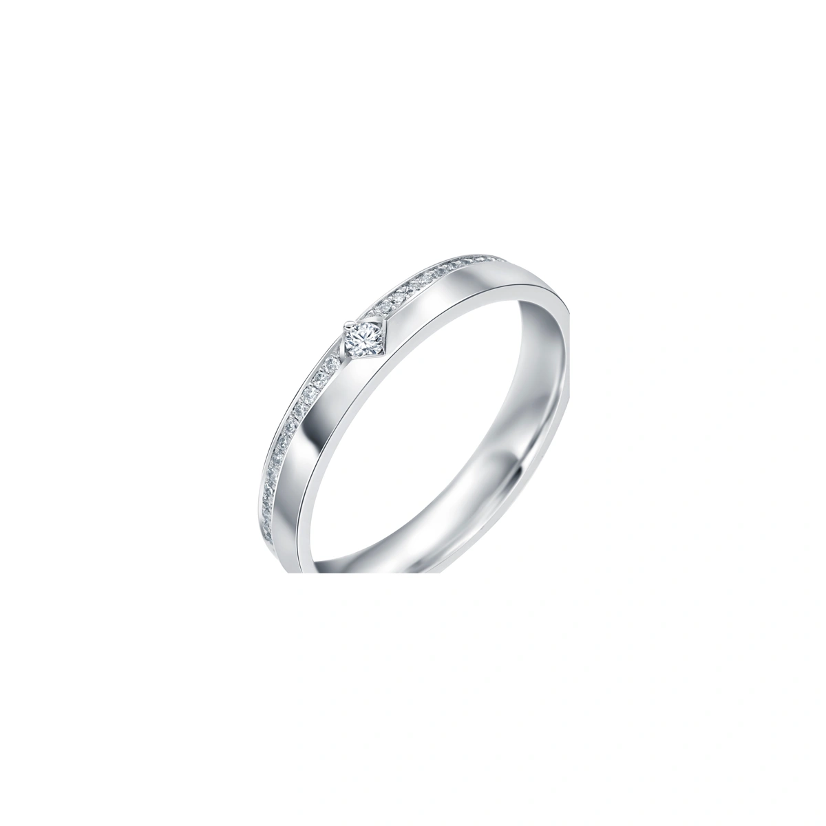 18K/750 White Gold diamond ring