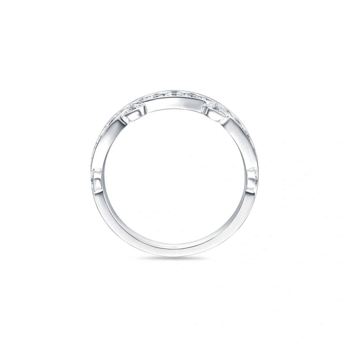 18K/750 White Gold diamond ring