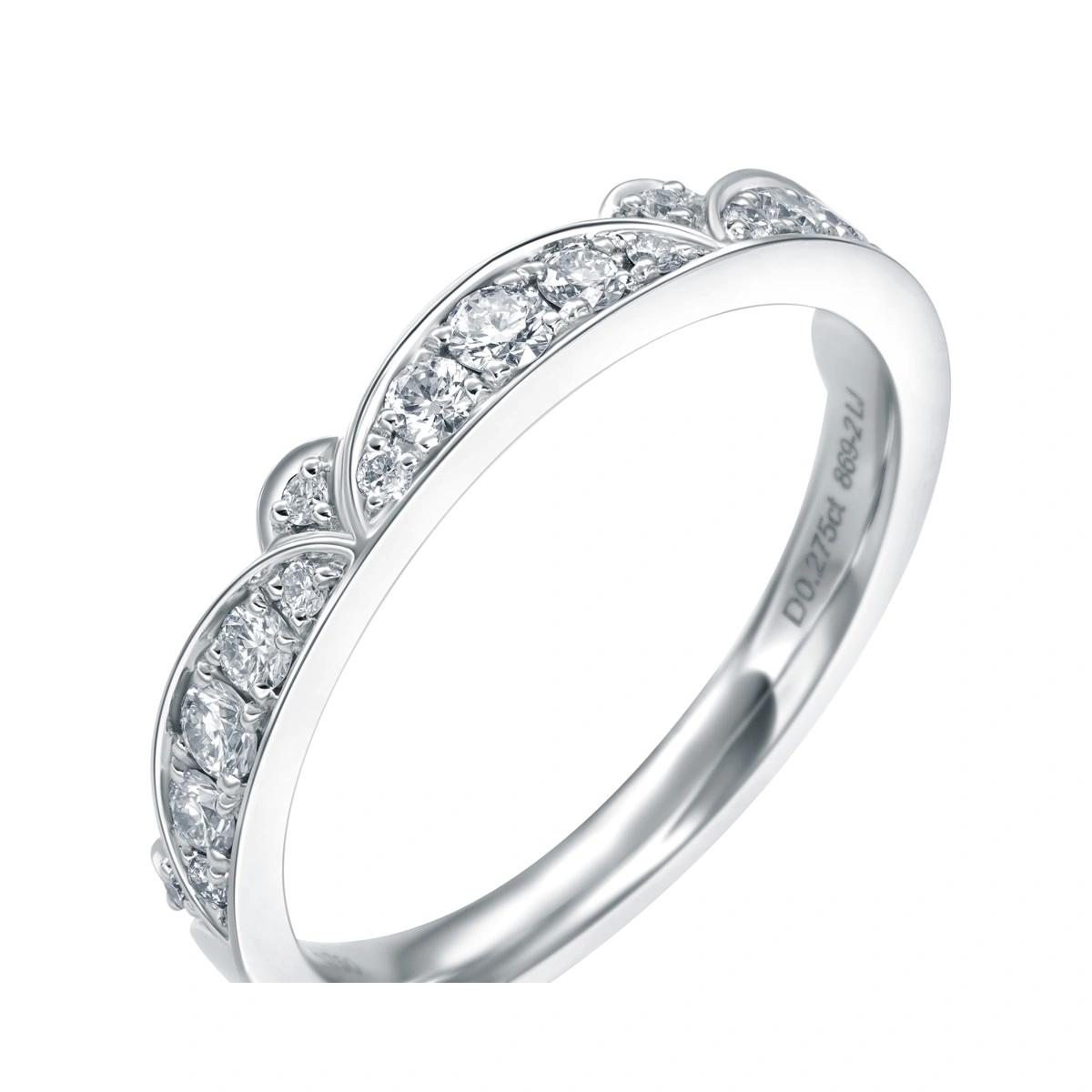 18K/750 White Gold diamond ring