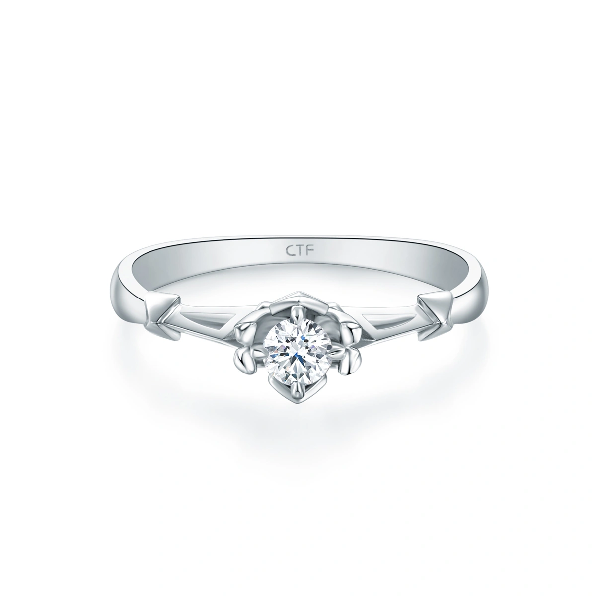 18K/750 White Gold diamond ring
