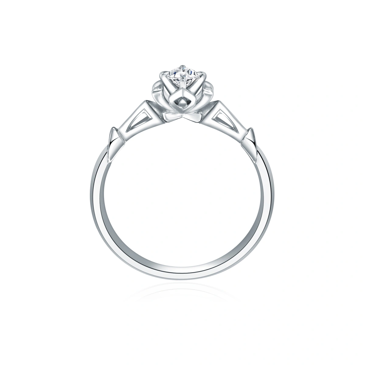18K/750 White Gold diamond ring