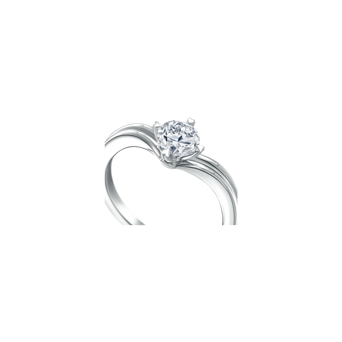 18K/750 White Gold diamond ring