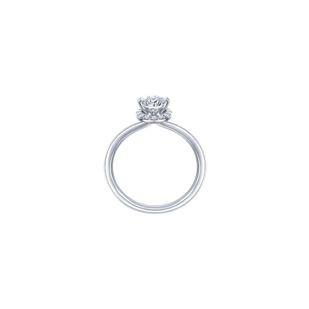 18K/750 White Gold diamond ring