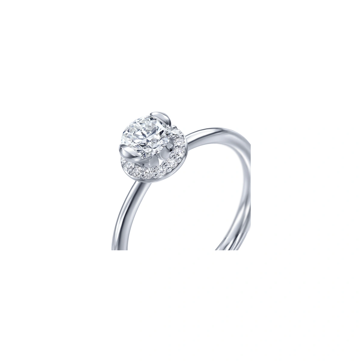 18K/750 White Gold diamond ring