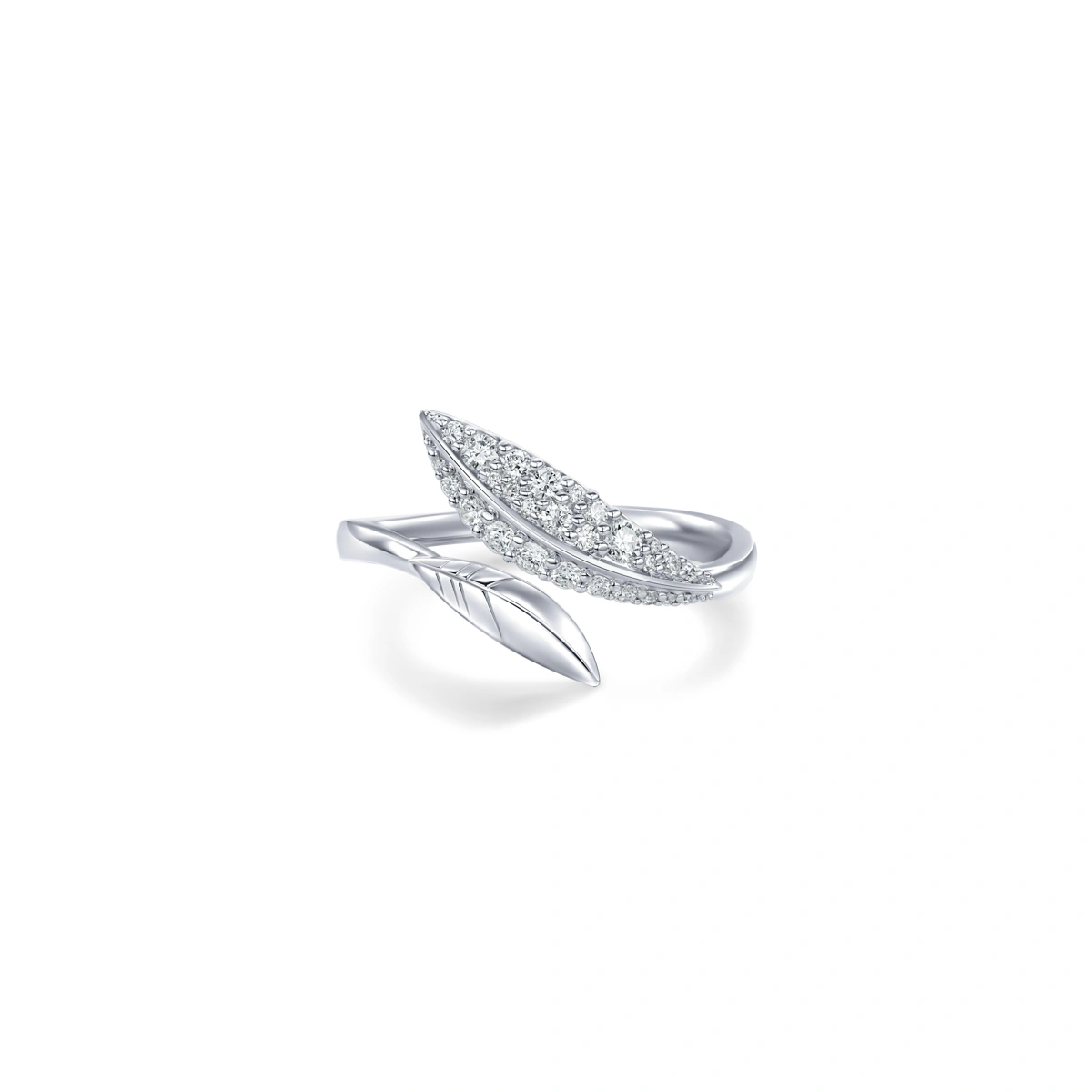 18K/750 White Gold diamond ring