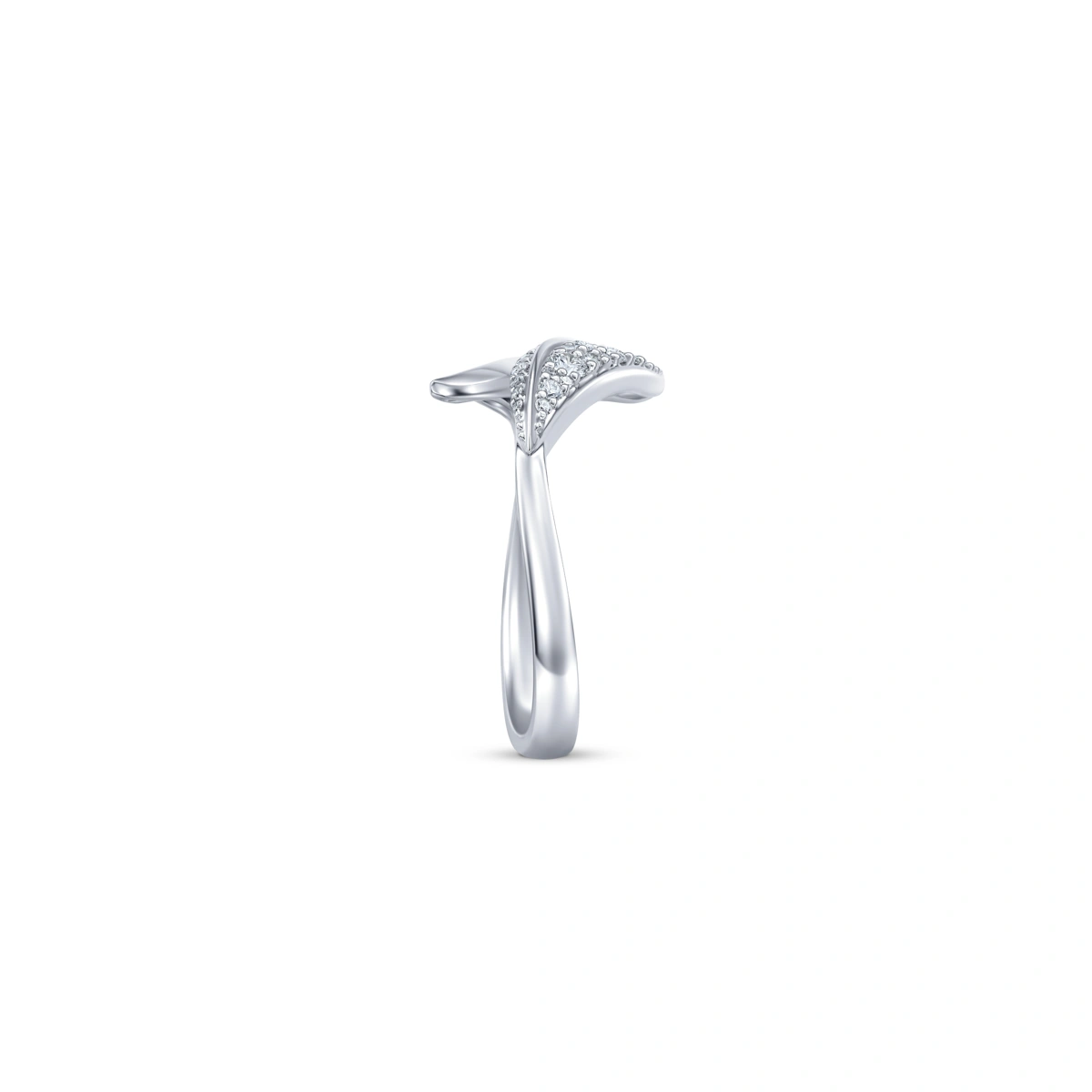 18K/750 White Gold diamond ring