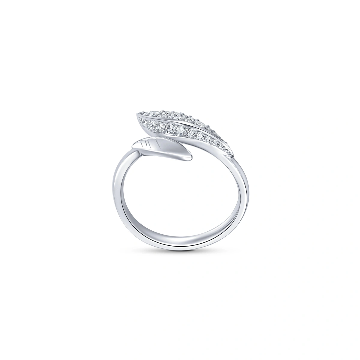 18K/750 White Gold diamond ring