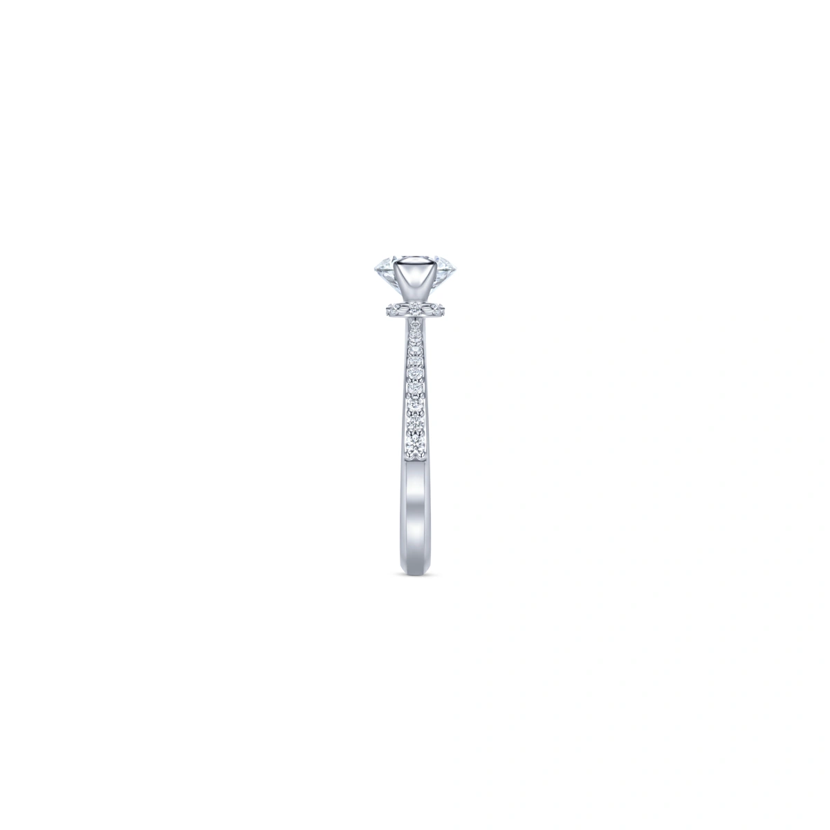 18K/750 White Gold diamond ring