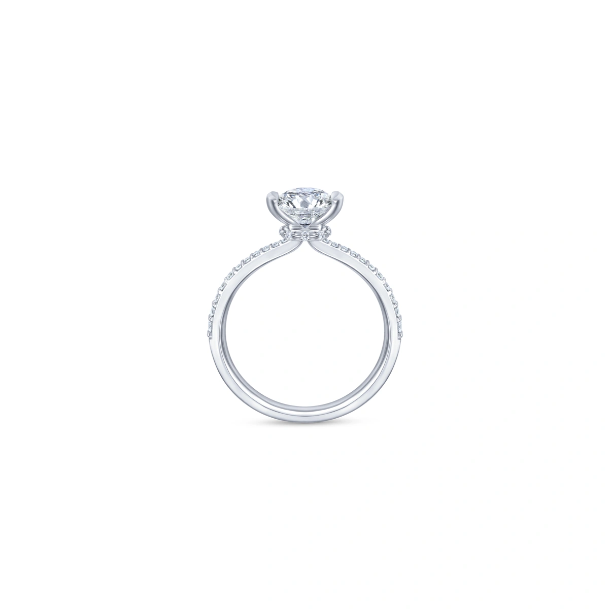 18K/750 White Gold diamond ring