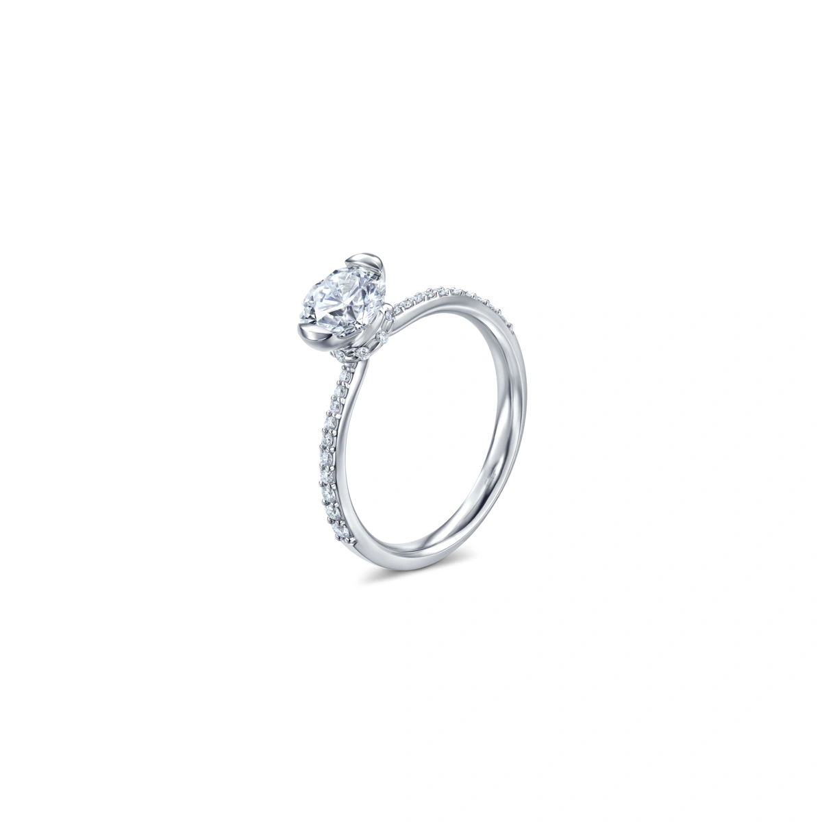 18K/750 White Gold diamond ring