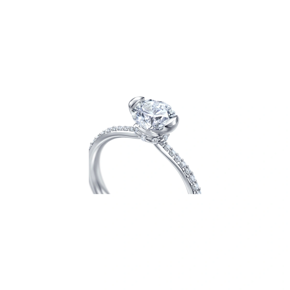 18K/750 White Gold diamond ring