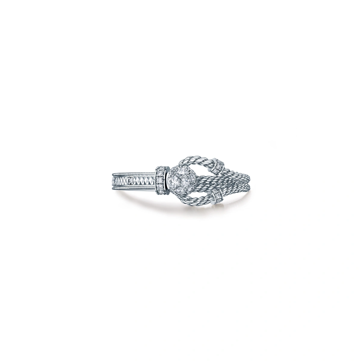 18K/750 White Gold diamond ring