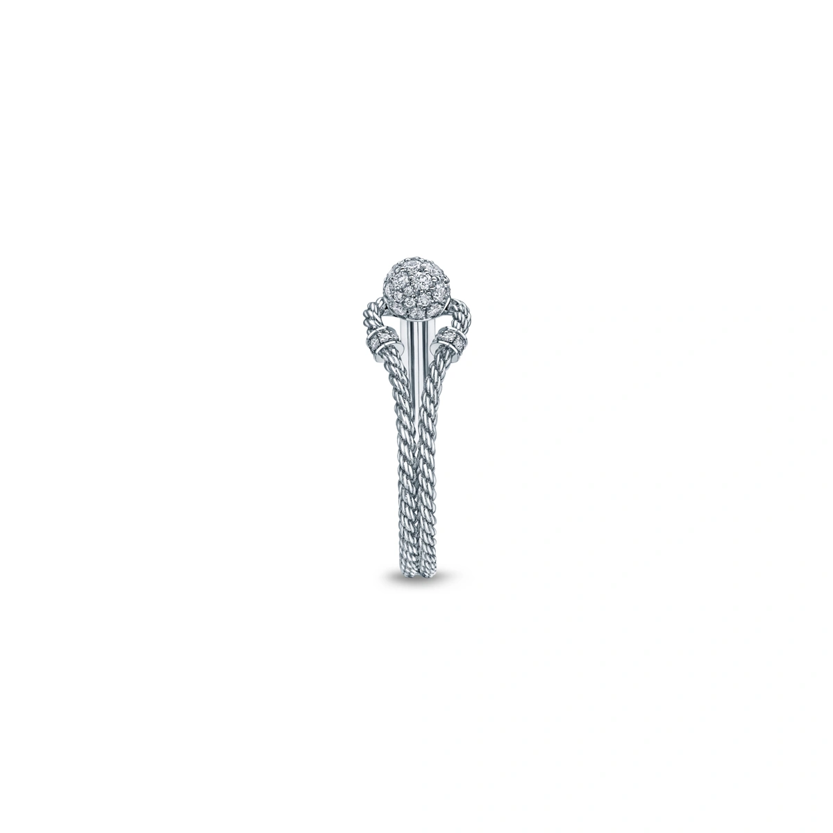 18K/750 White Gold diamond ring