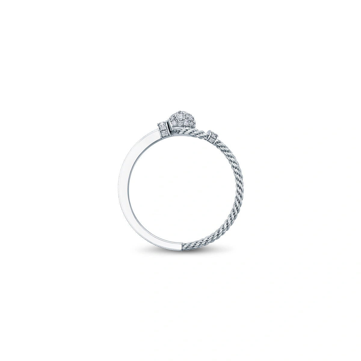 18K/750 White Gold diamond ring