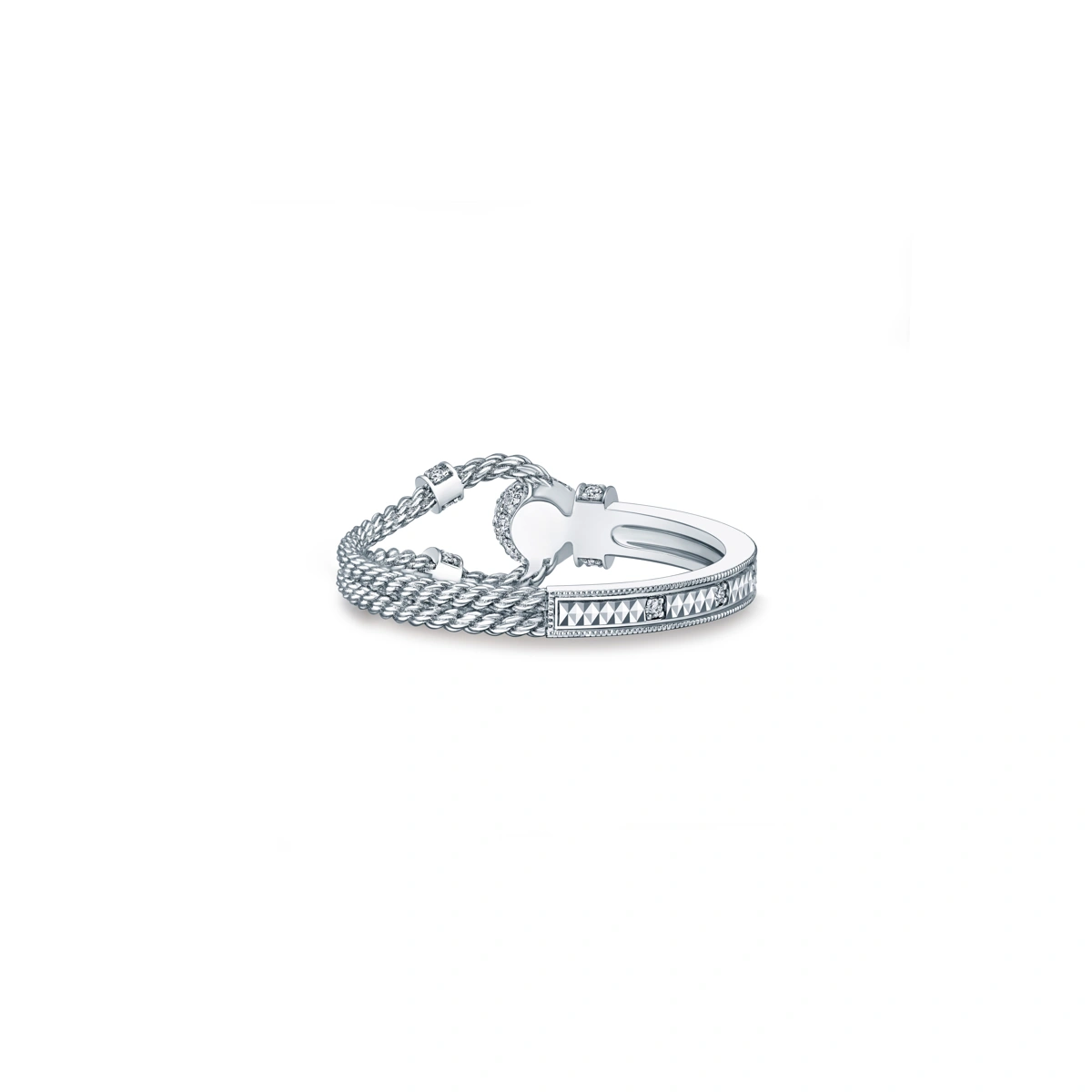 18K/750 White Gold diamond ring