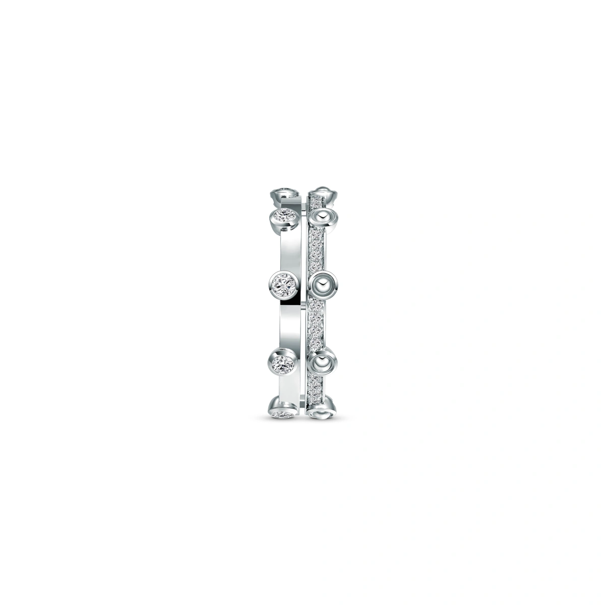 18K/750 White Gold diamond ring