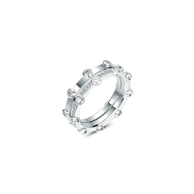 18K/750 White Gold diamond ring